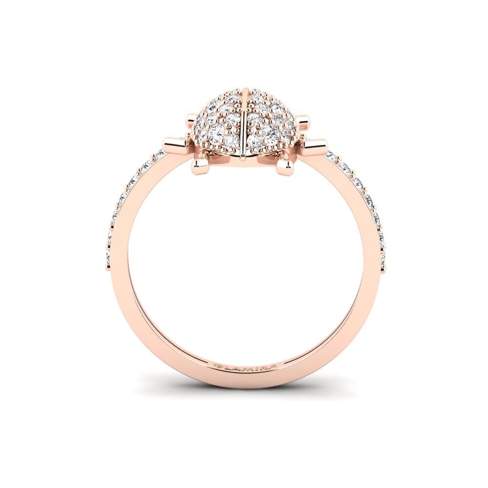 White sapphire Ring Asterosya