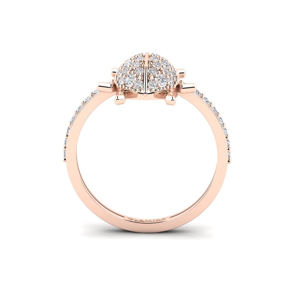 Labor-gezüchteter Diamant Ring Asterosya