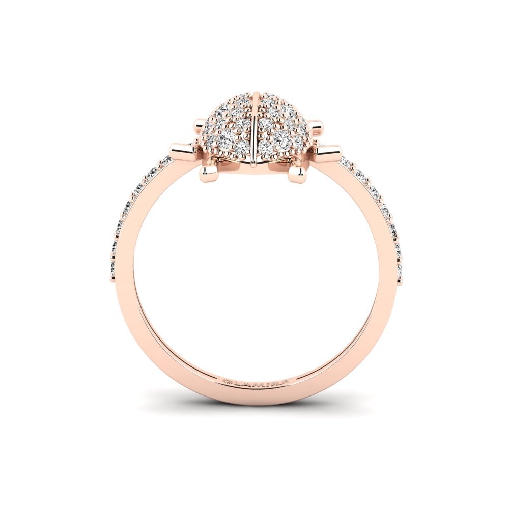 Moissanite Anel Asterosya