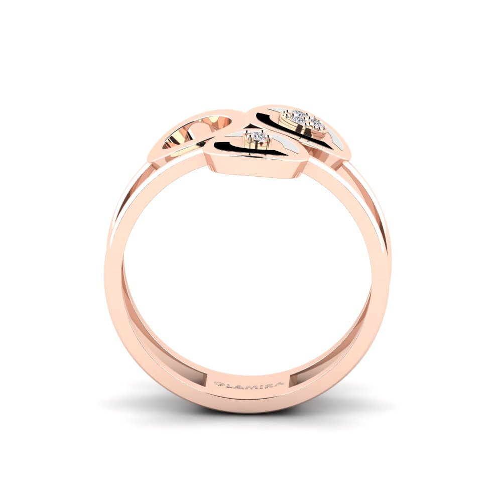 9ct Rose Gold Ring Cinquantadue