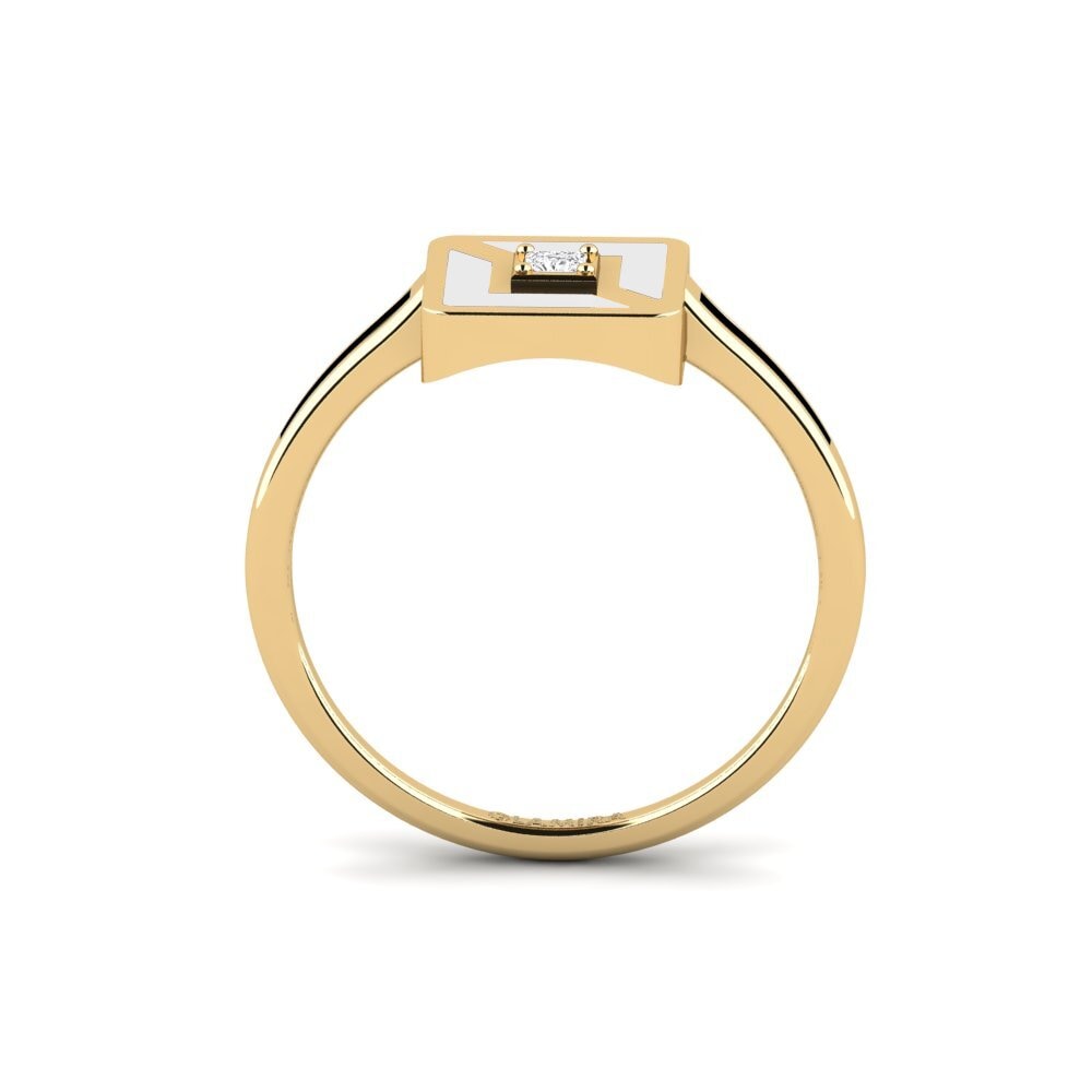 Weißer Saphir Ring Kis