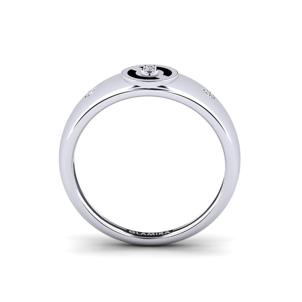 Or Blanc 14k Bague Mnieg