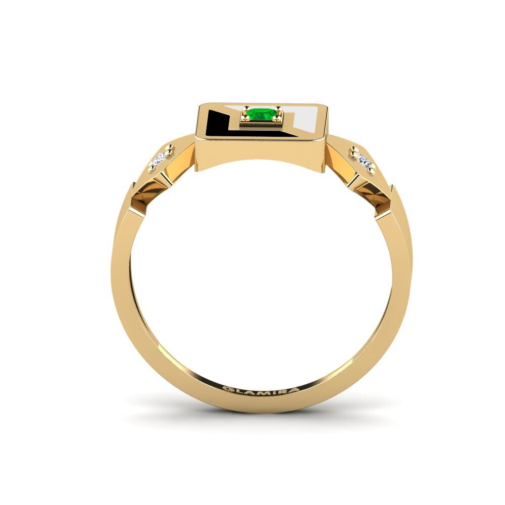 Smaragd Ring Nyugodt