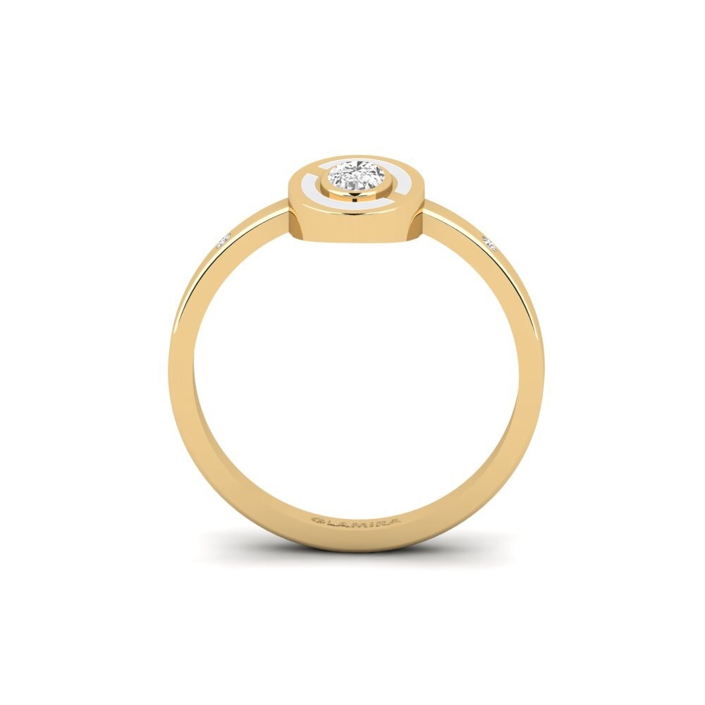 Weißer Saphir Ring Adorare