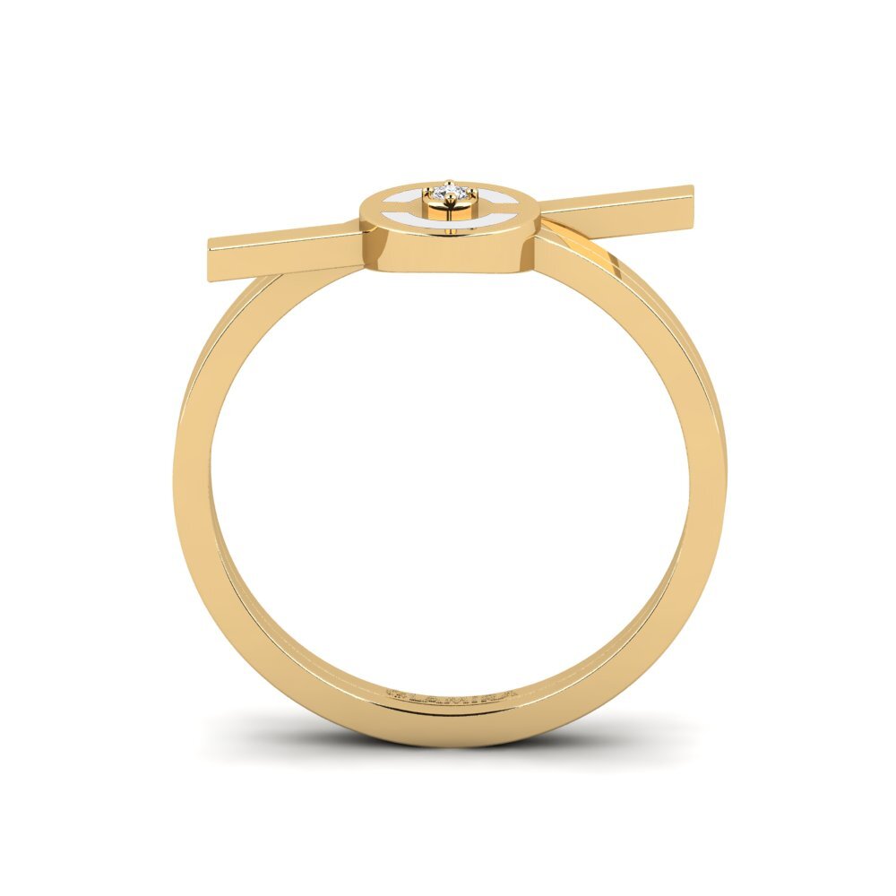 Weißer Saphir Ring Aurous