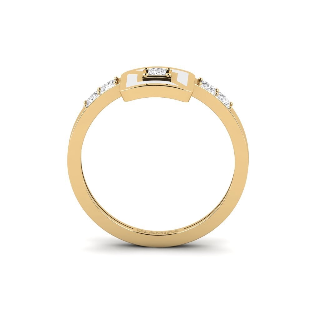 Weißer Saphir Ring Bressa