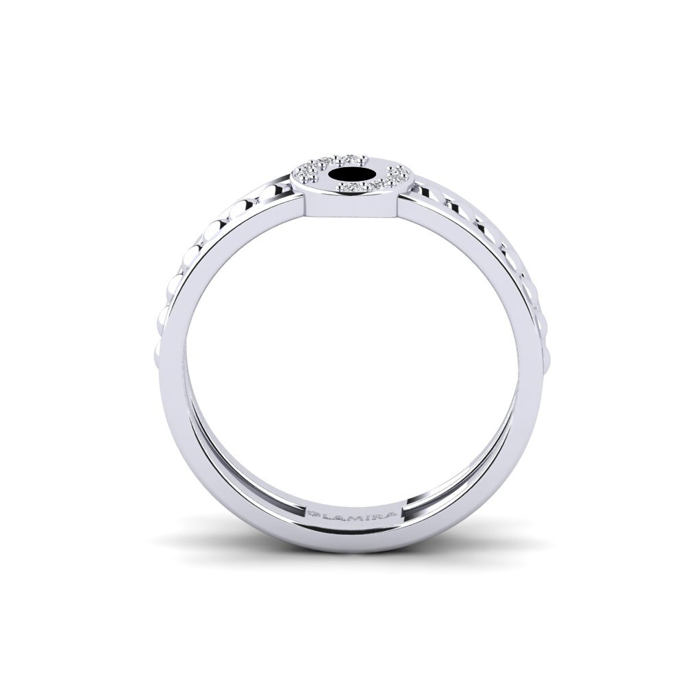 Or Blanc 14k Bague Sfera