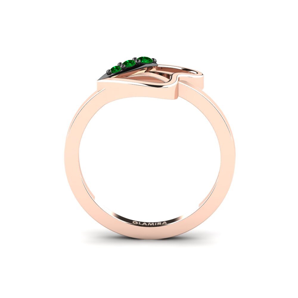 Zircônia Verde Anel mindinho Pinkfly