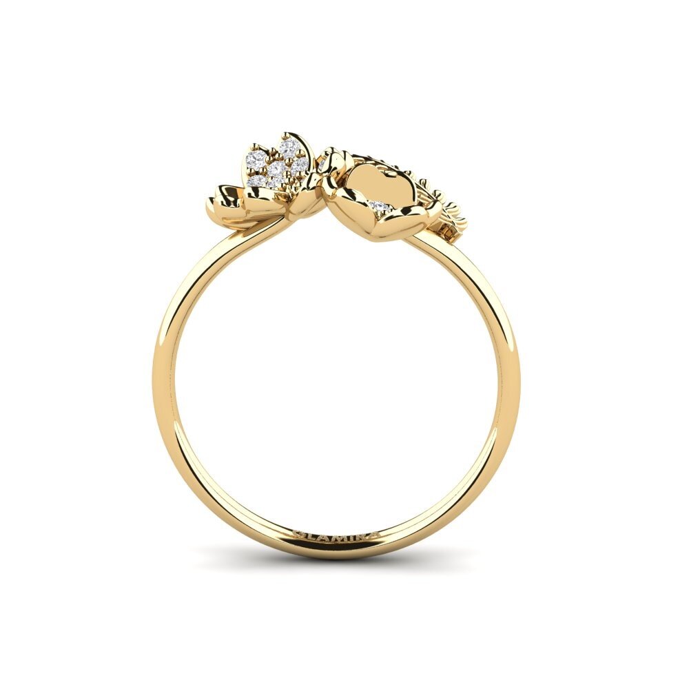 diamante-safira Anel Perspective