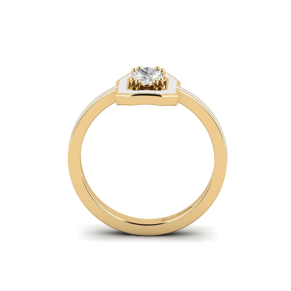 Weißer Saphir Ring Boubon