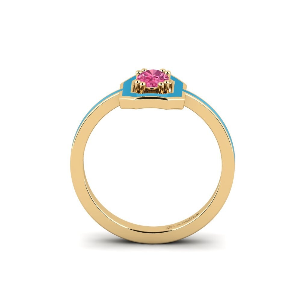 Rosa Turmalin Ring Boubon
