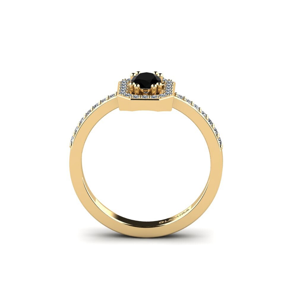 Black Onyx Engagement Ring Bughein