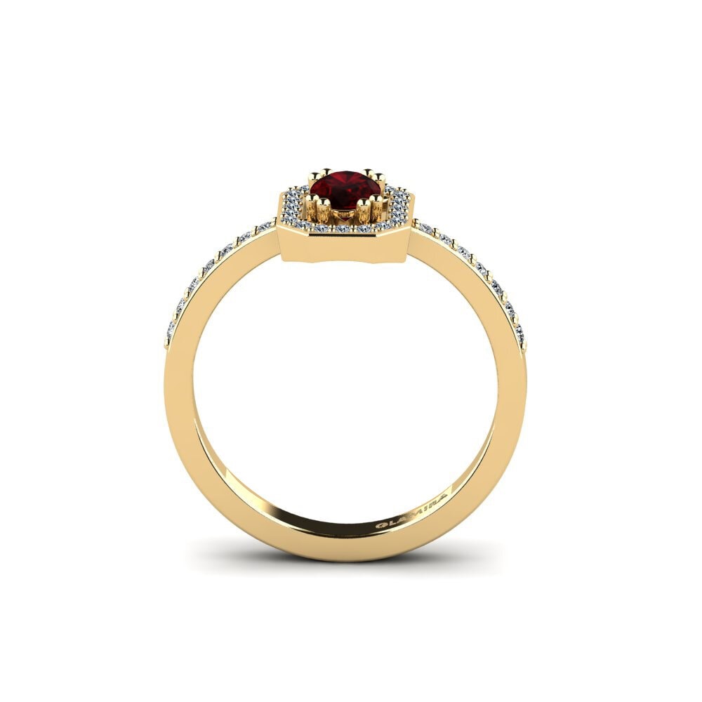 Garnet Engagement Ring Bughein