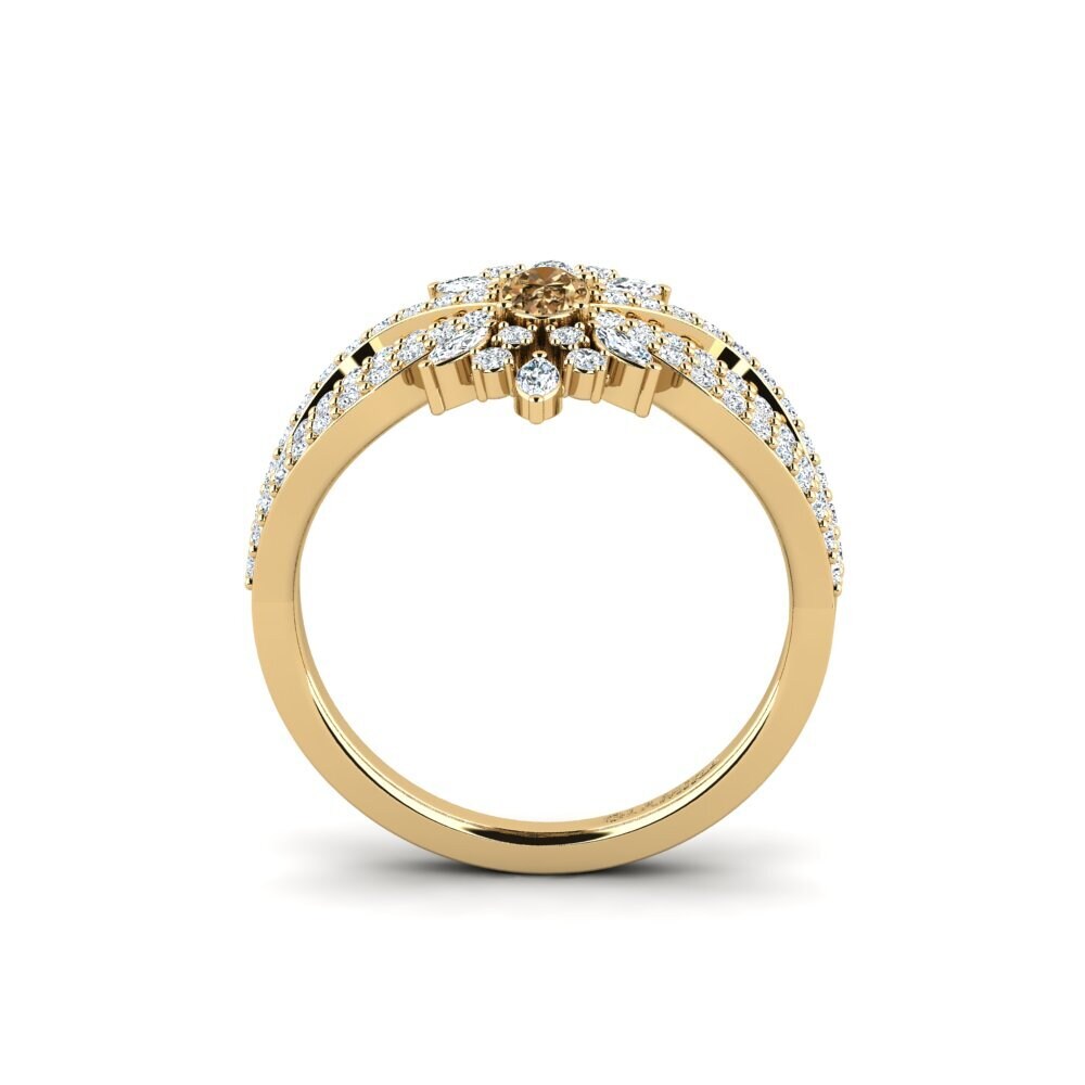 Brown Diamond Engagement Ring Caligore