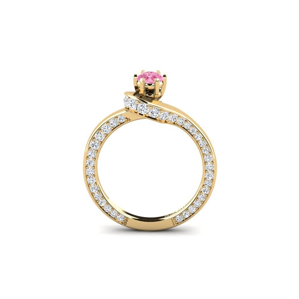 Pink Sapphire Engagement Ring Celepcis