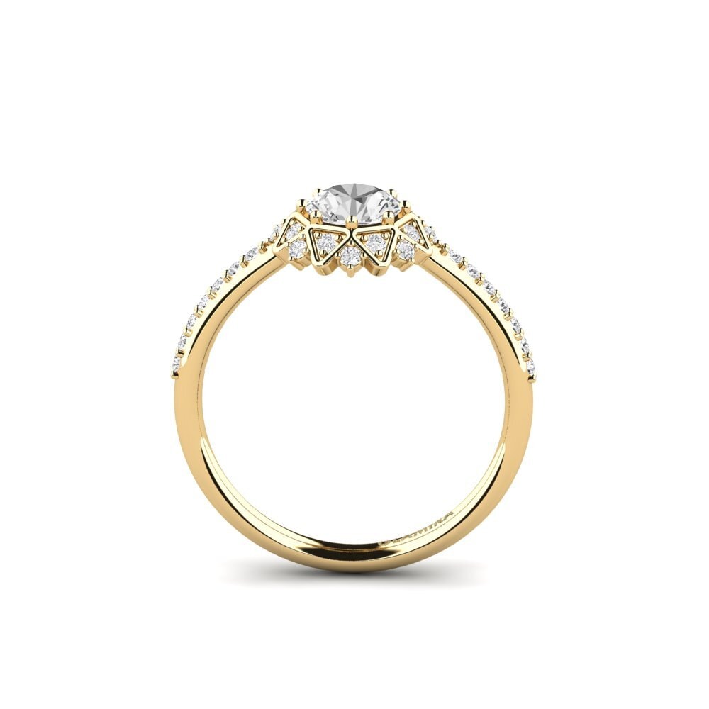 White sapphire Engagement Ring Ciph