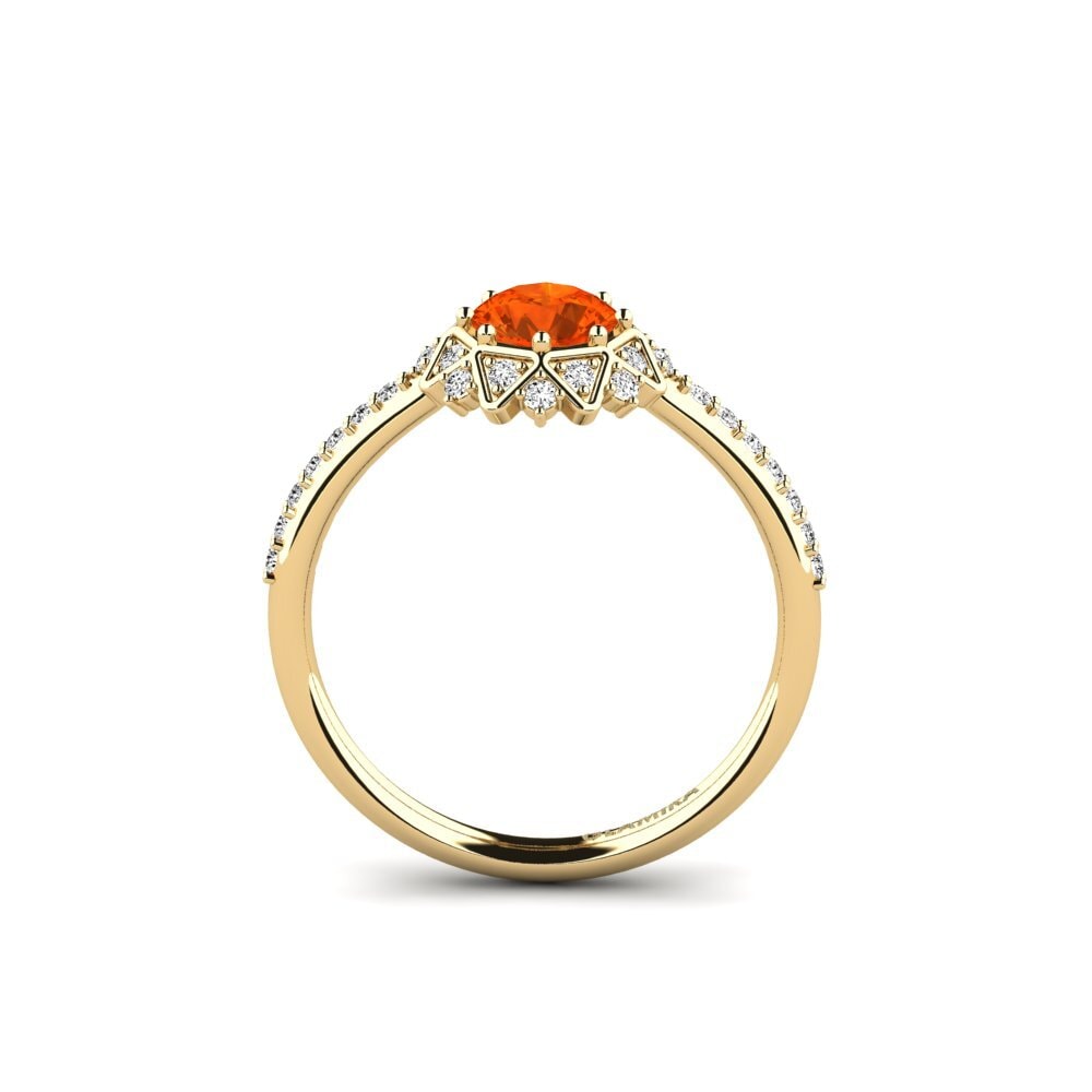 Ópalo Fuego Anillo de compromiso Ciph