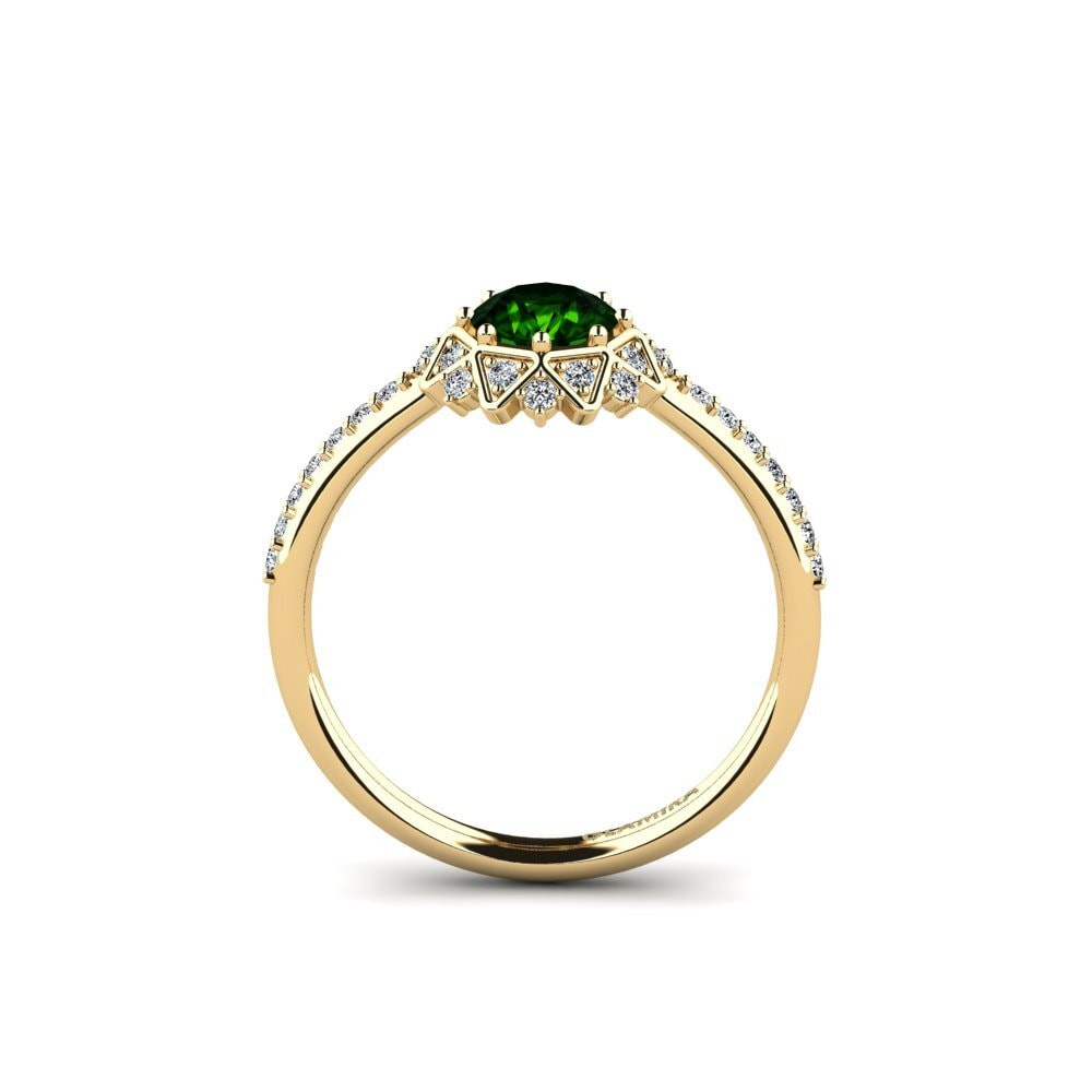 Green Tourmaline Engagement Ring Ciph