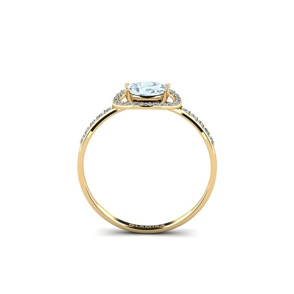Aquamarine Engagement Ring Dower