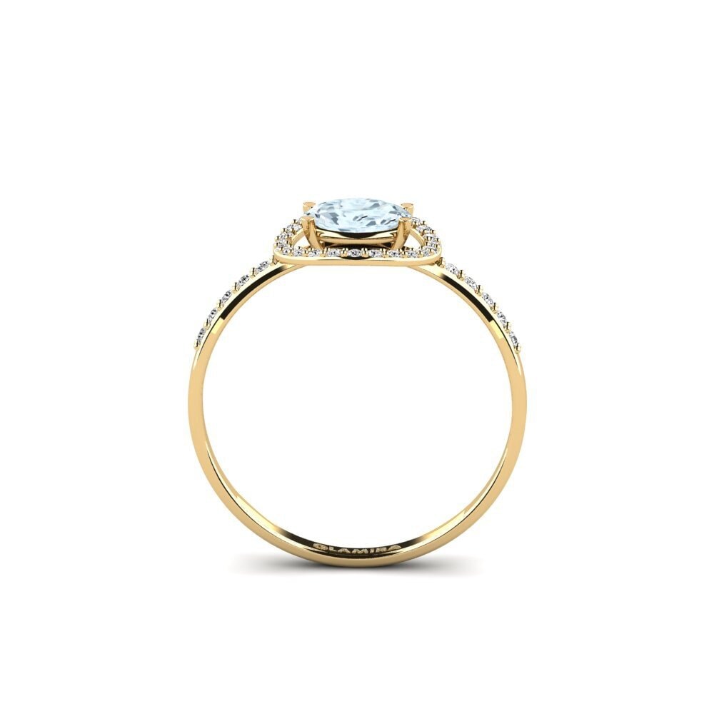 Aquamarine Engagement Ring Dower