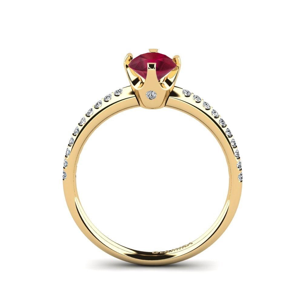 Ruby Engagement Ring Entinni