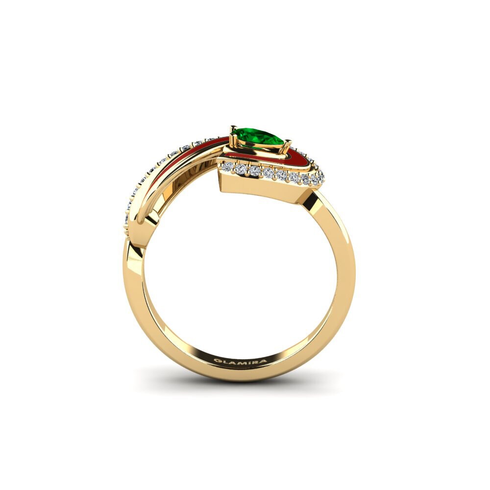Zircone Vert Bague Eors