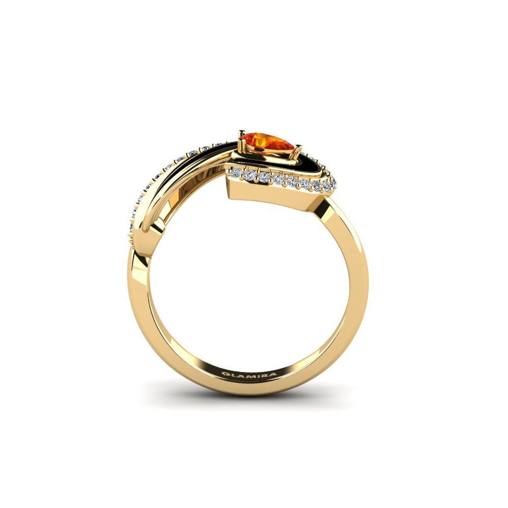 Orangefarbener Saphir Ring Eors