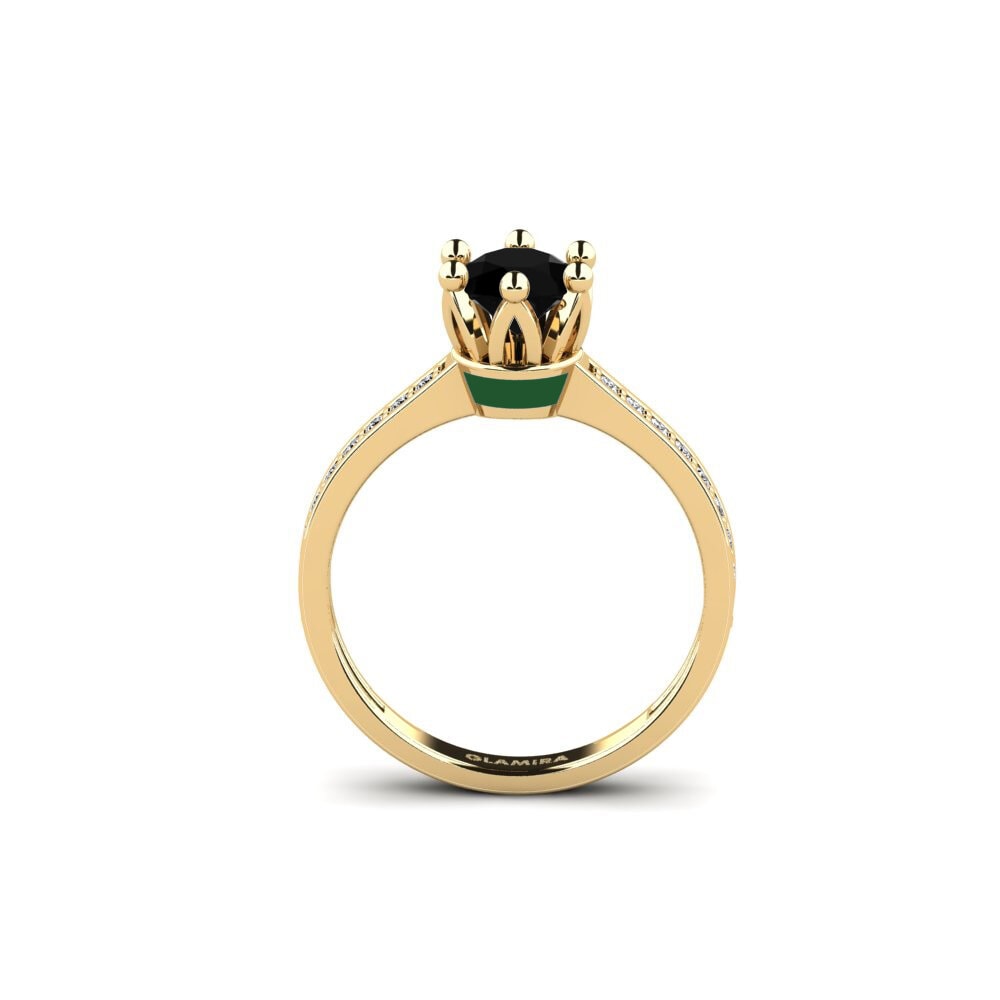 Schwarzer Onyx Ring Epal