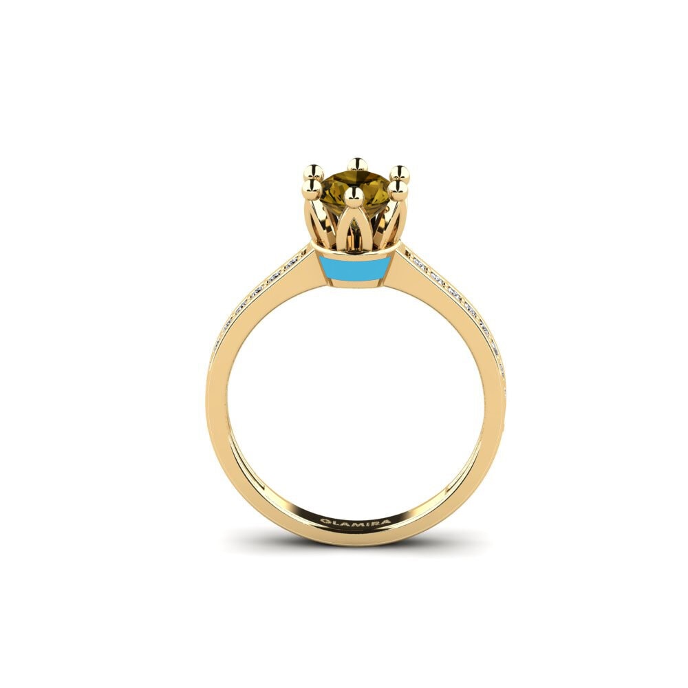 Brauner Zirkon Ring Epal