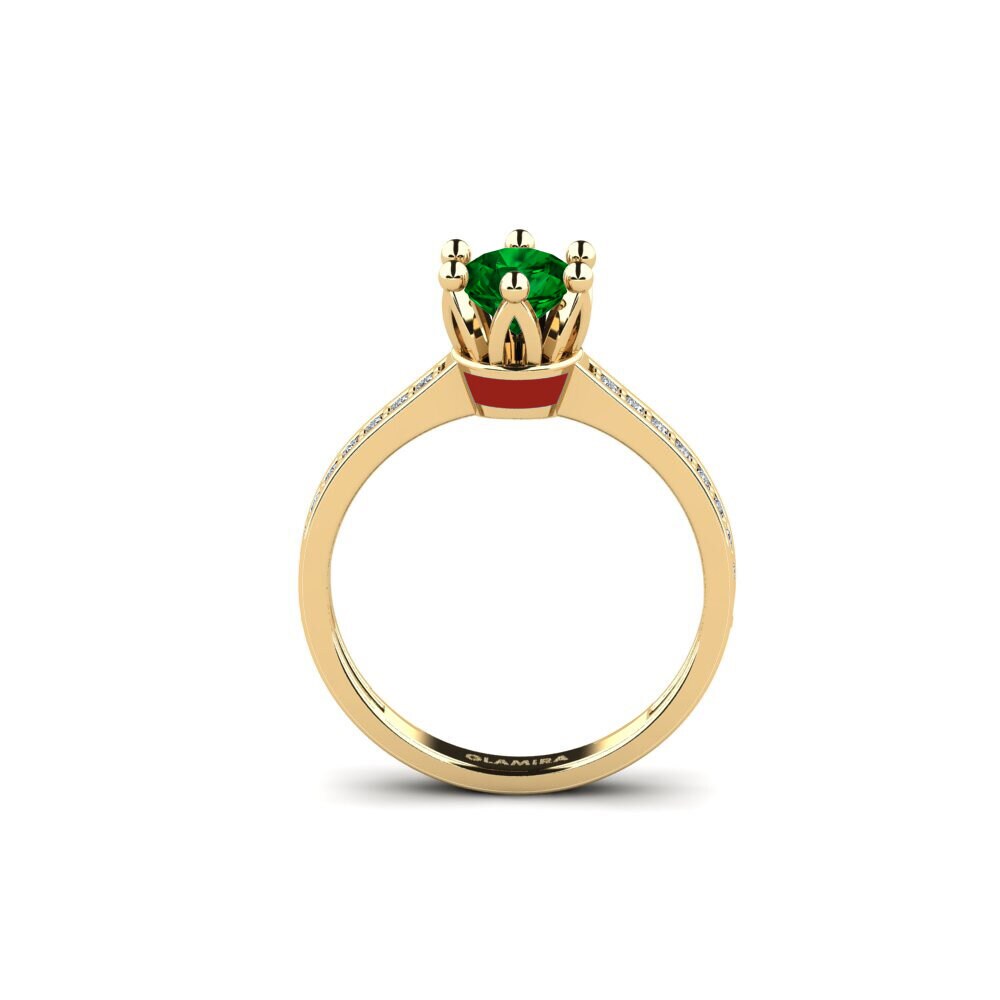 Zircone Vert Bague Epal