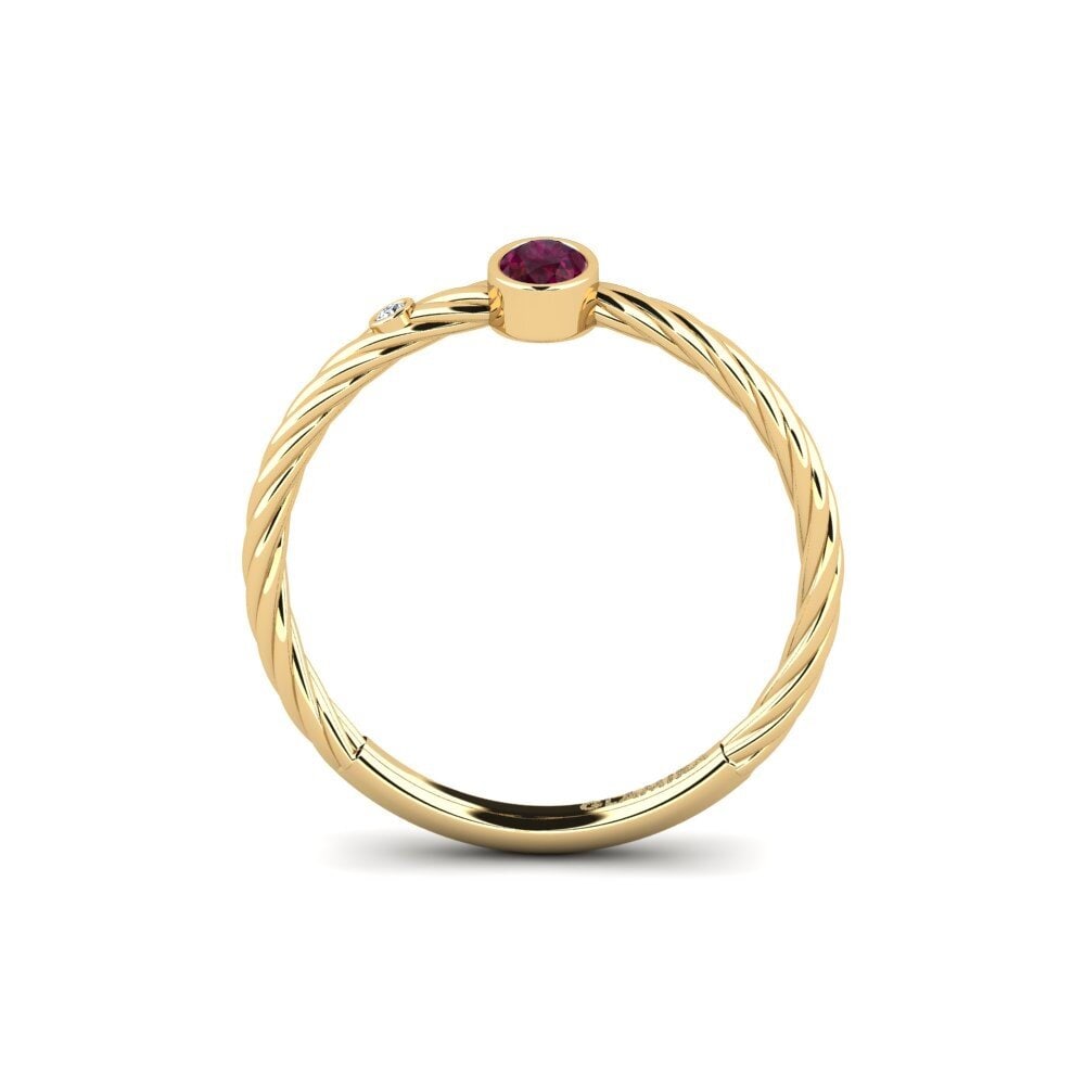 Rhodolite Garnet Engagement Ring Gnolbol