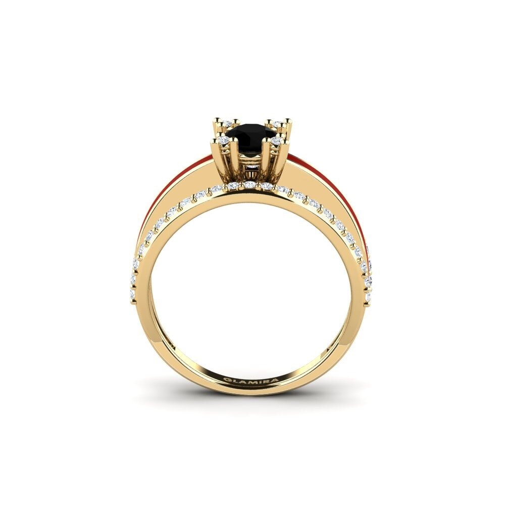 Schwarzer Saphir Ring Hauli