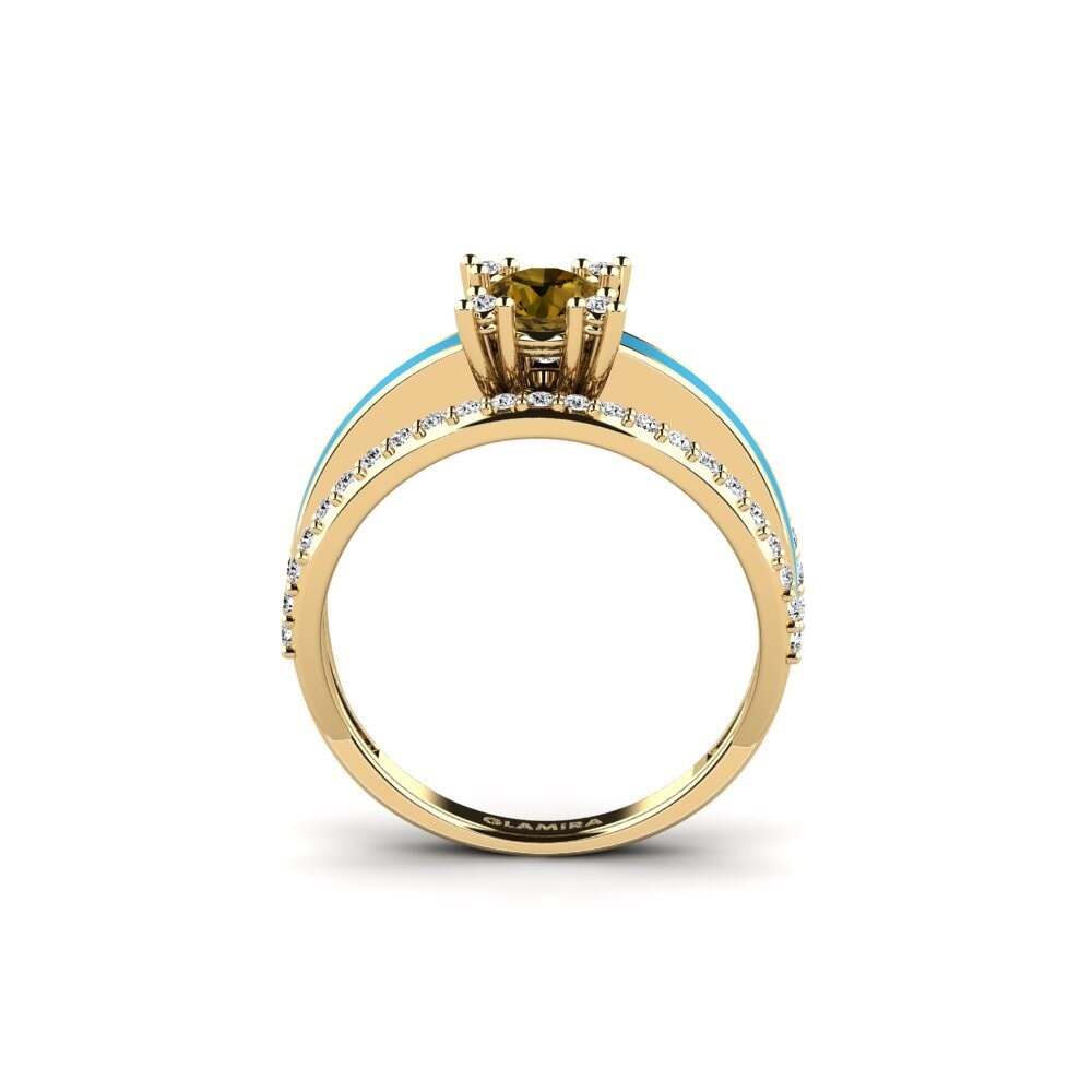 Brauner Zirkon Ring Hauli