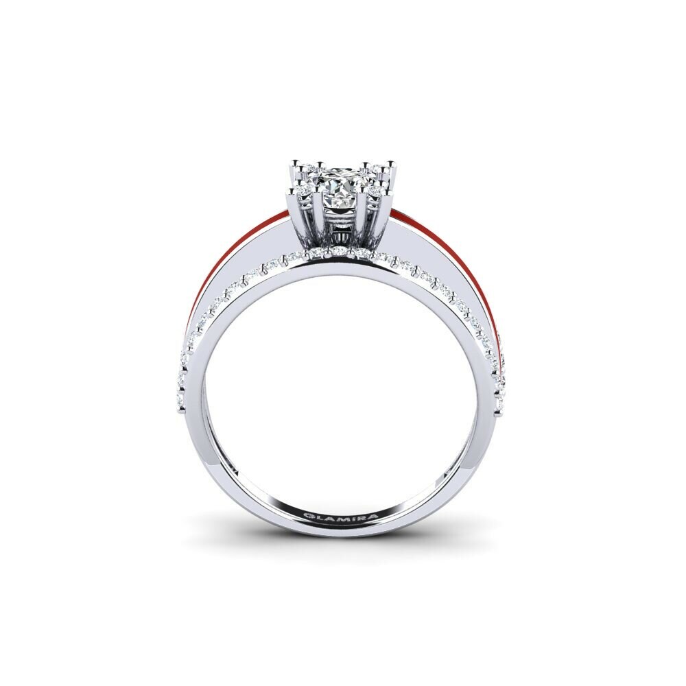 Argent Blanc Bague Hauli