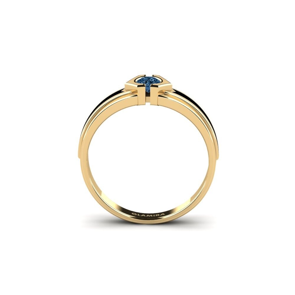Diamante Azul Anel Hillet
