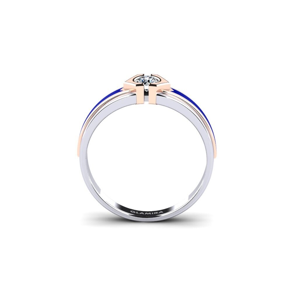 585 Weiß & Rotgold Ring Hillet