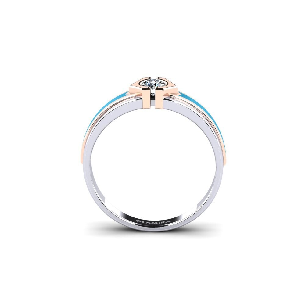 375 Weiß & Rotgold Ring Hillet