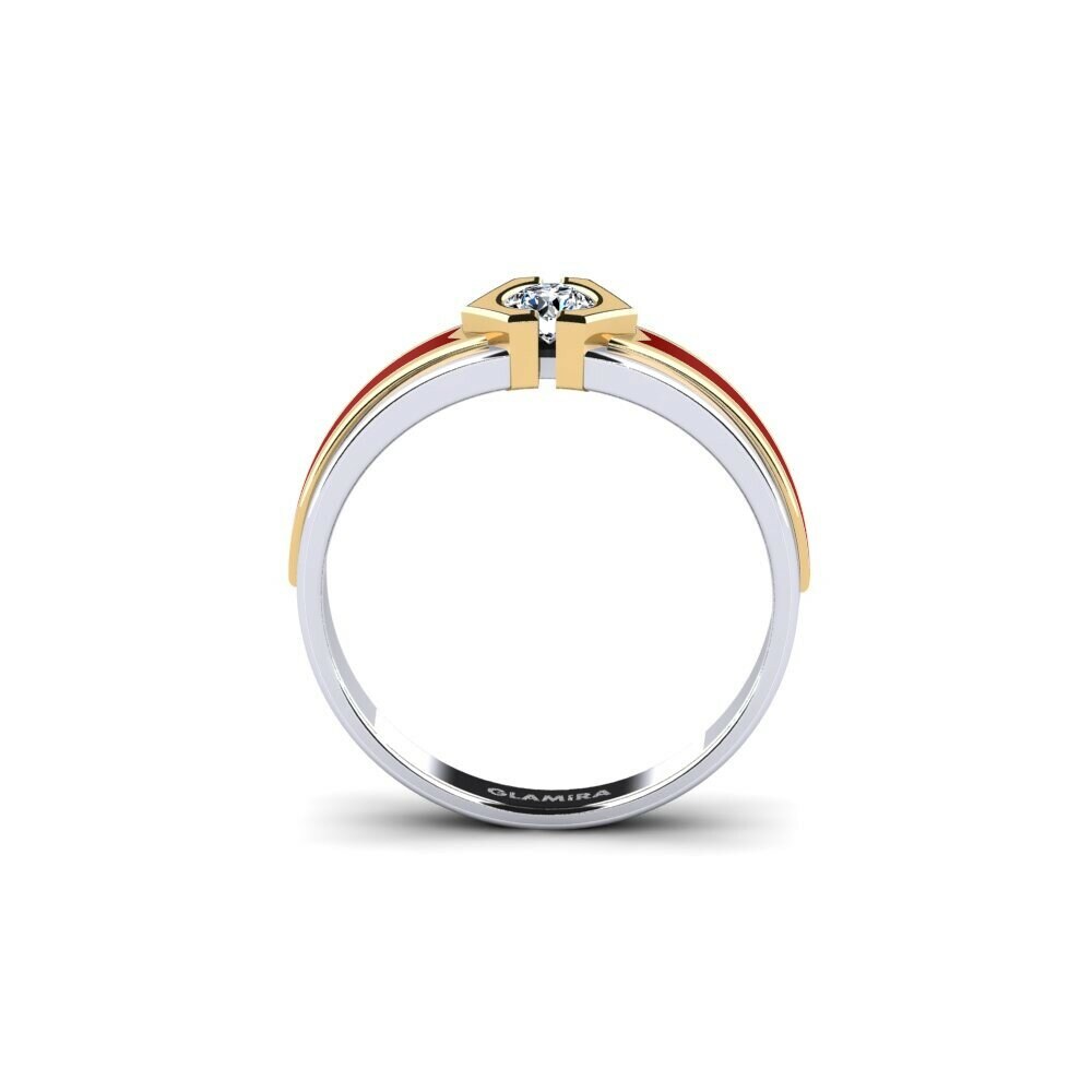 Or Blanc & Jaune 14k Bague Hillet