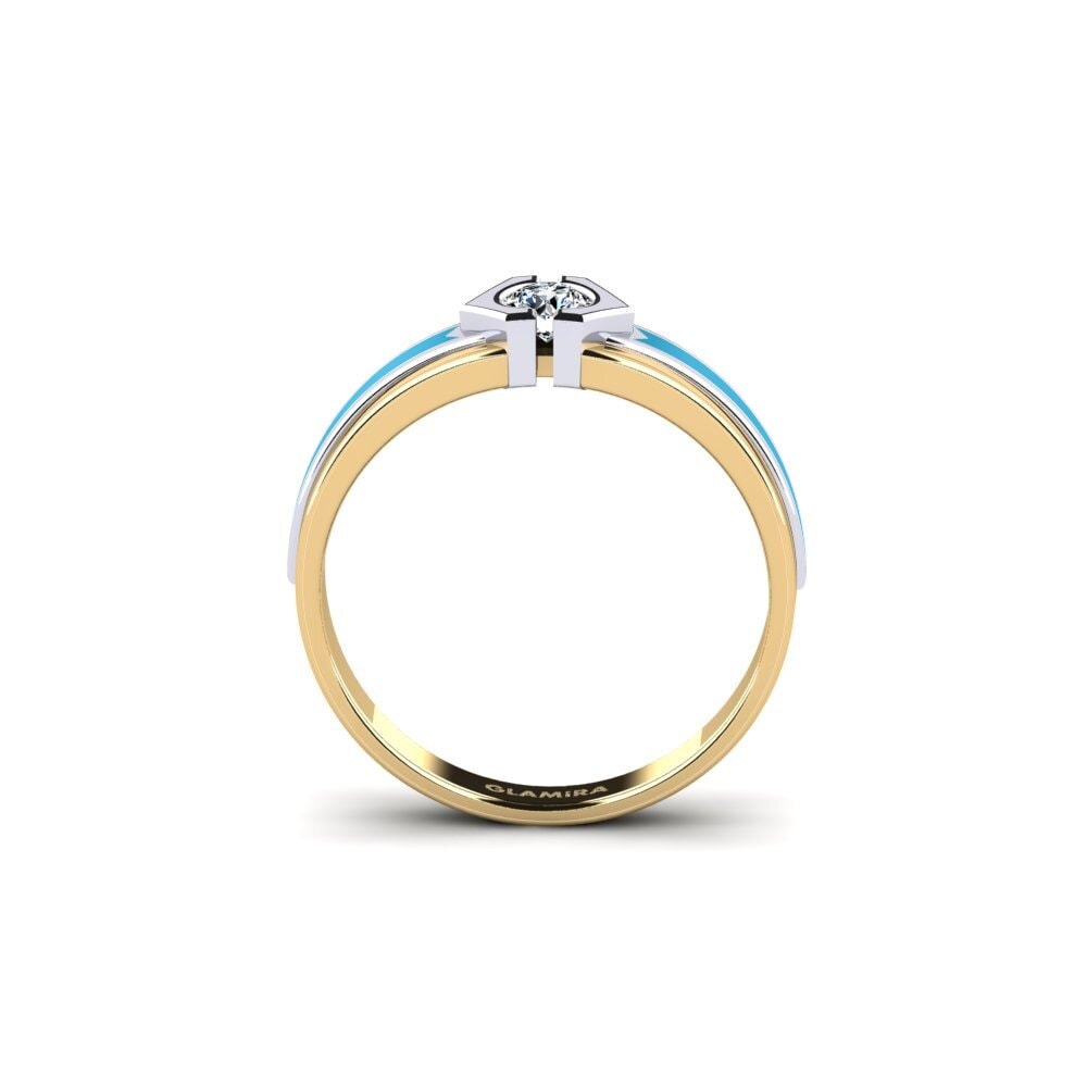 375 Gelb & Weißgold Ring Hillet