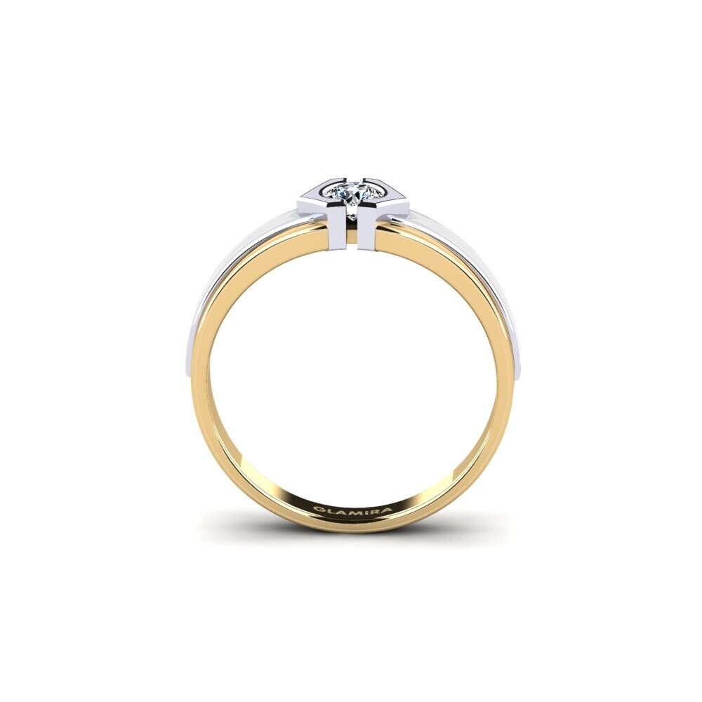 375 Gelb & Weißgold Ring Hillet