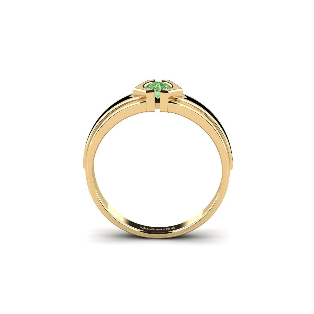 Diamante Verde Anel Hillet