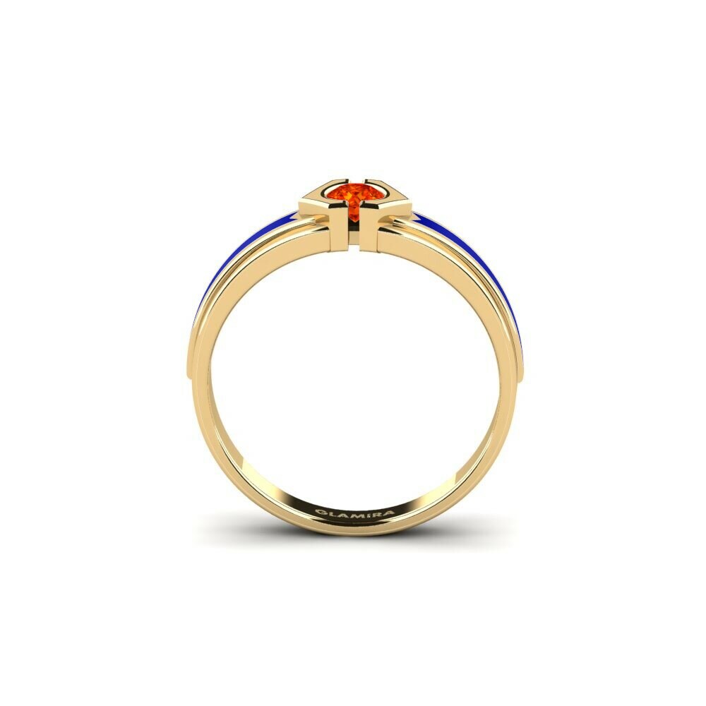 Saphir orange Bague Hillet