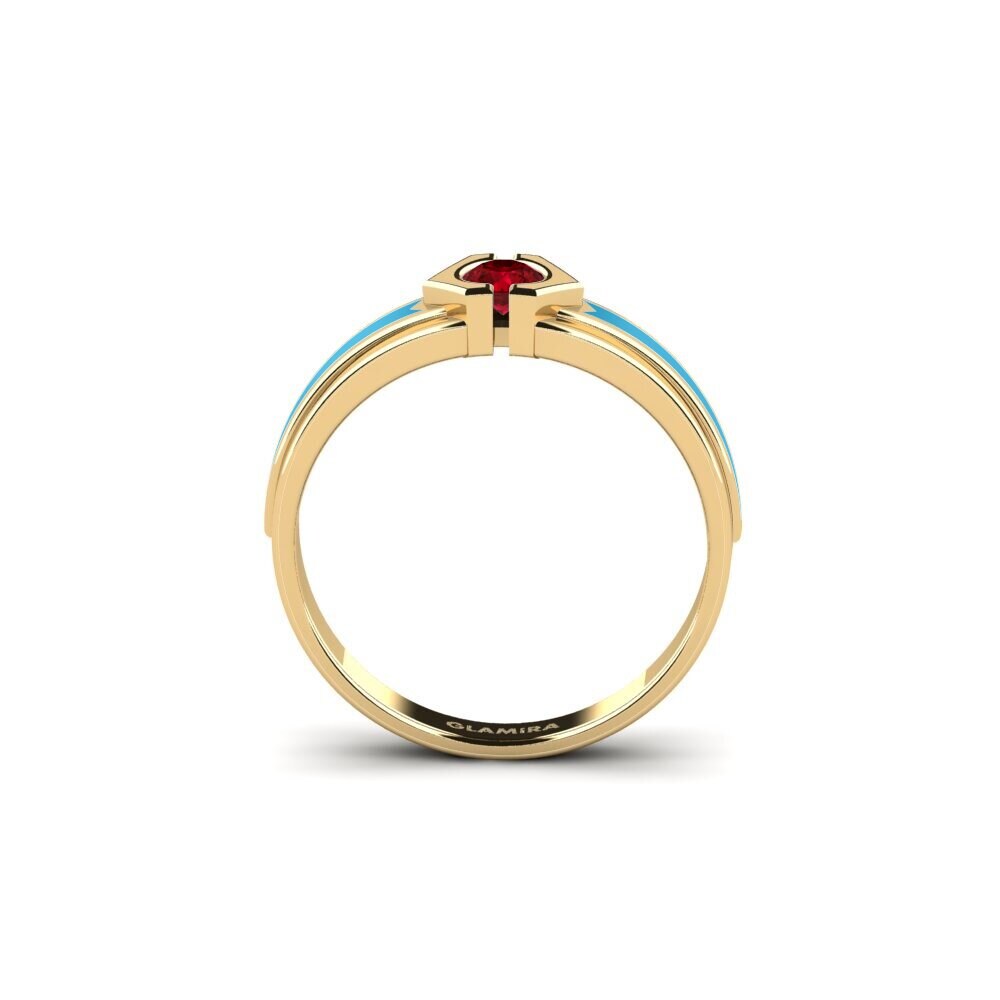 Roter Zirkonia Ring Hillet
