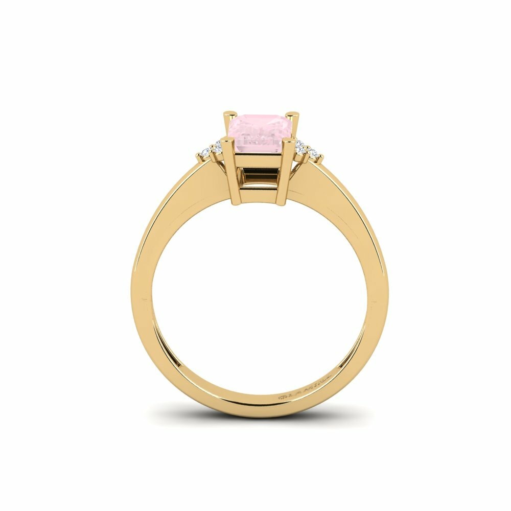 Quartz Rose Bague de fiançailles Impawn