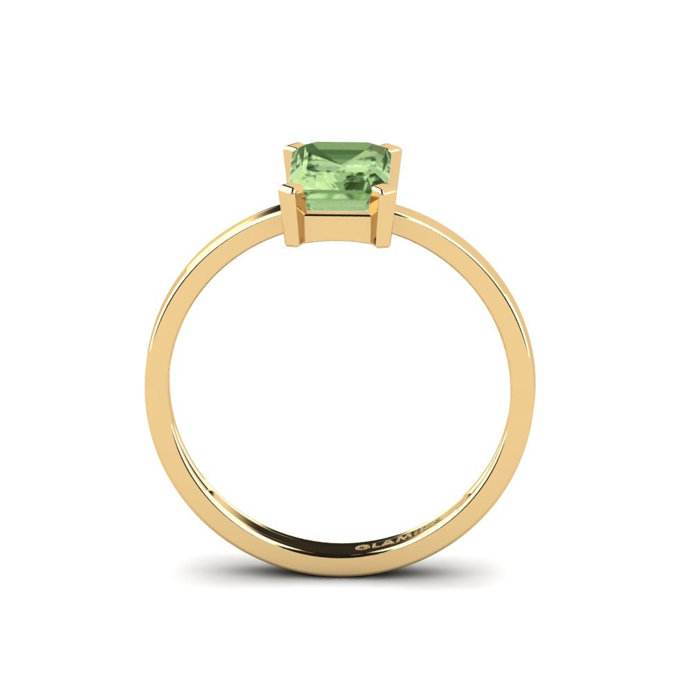 Green Sapphire Engagement Ring Isre