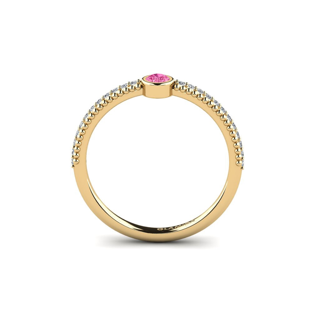 Pink Sapphire Engagement Ring Lennyess