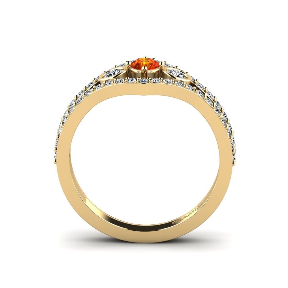 Orangefarbener Saphir Ring Luuisse