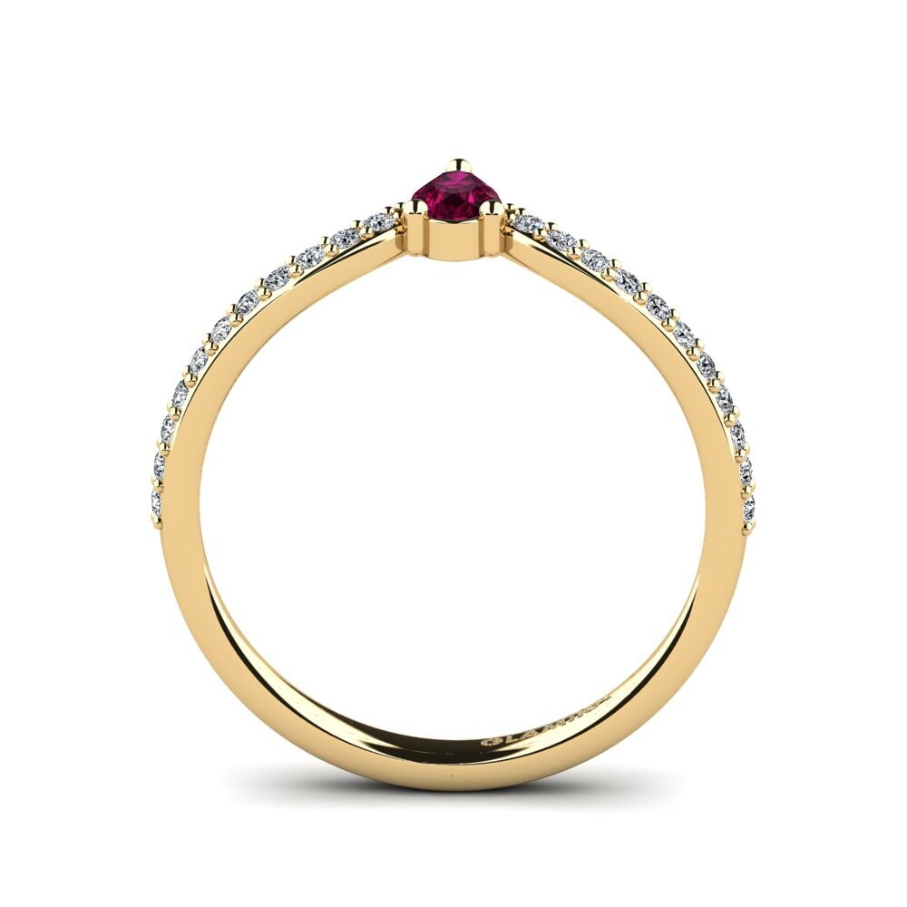 Rhodolite Garnet Engagement Ring Merint