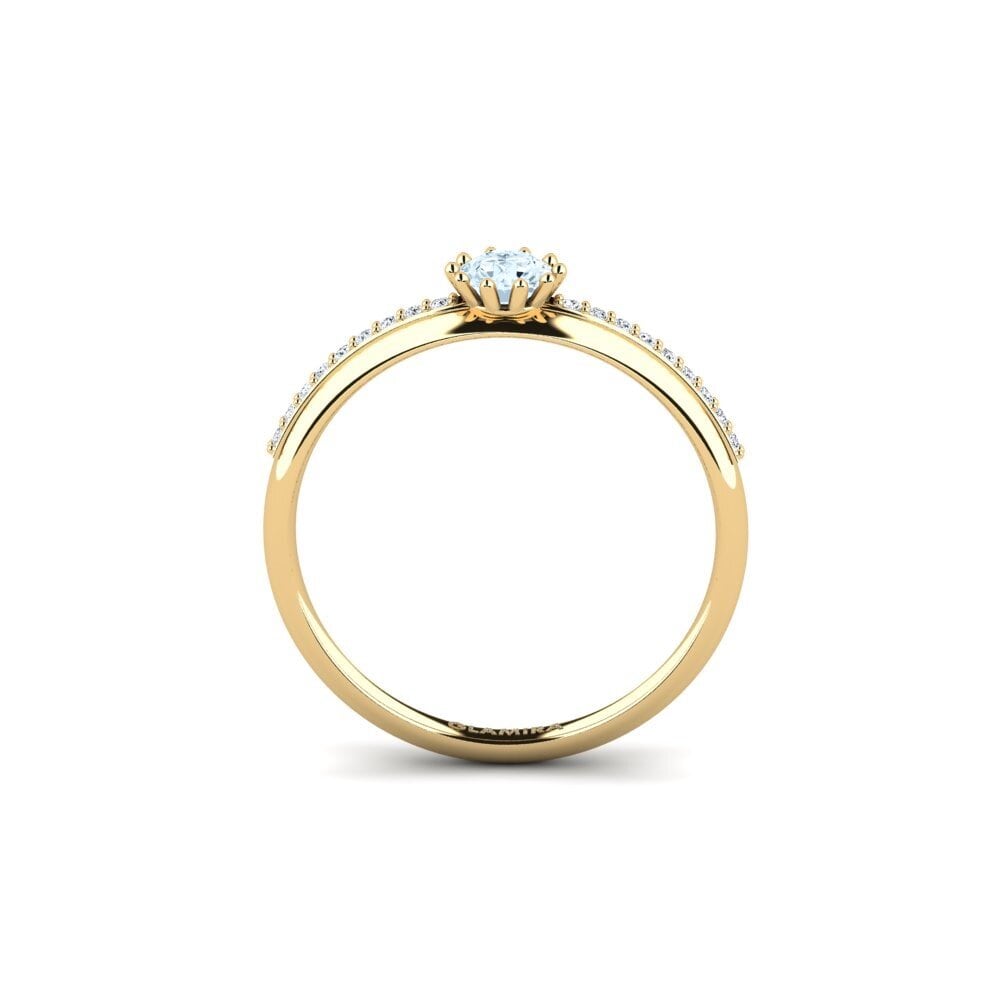 Aquamarine Engagement Ring Shaed