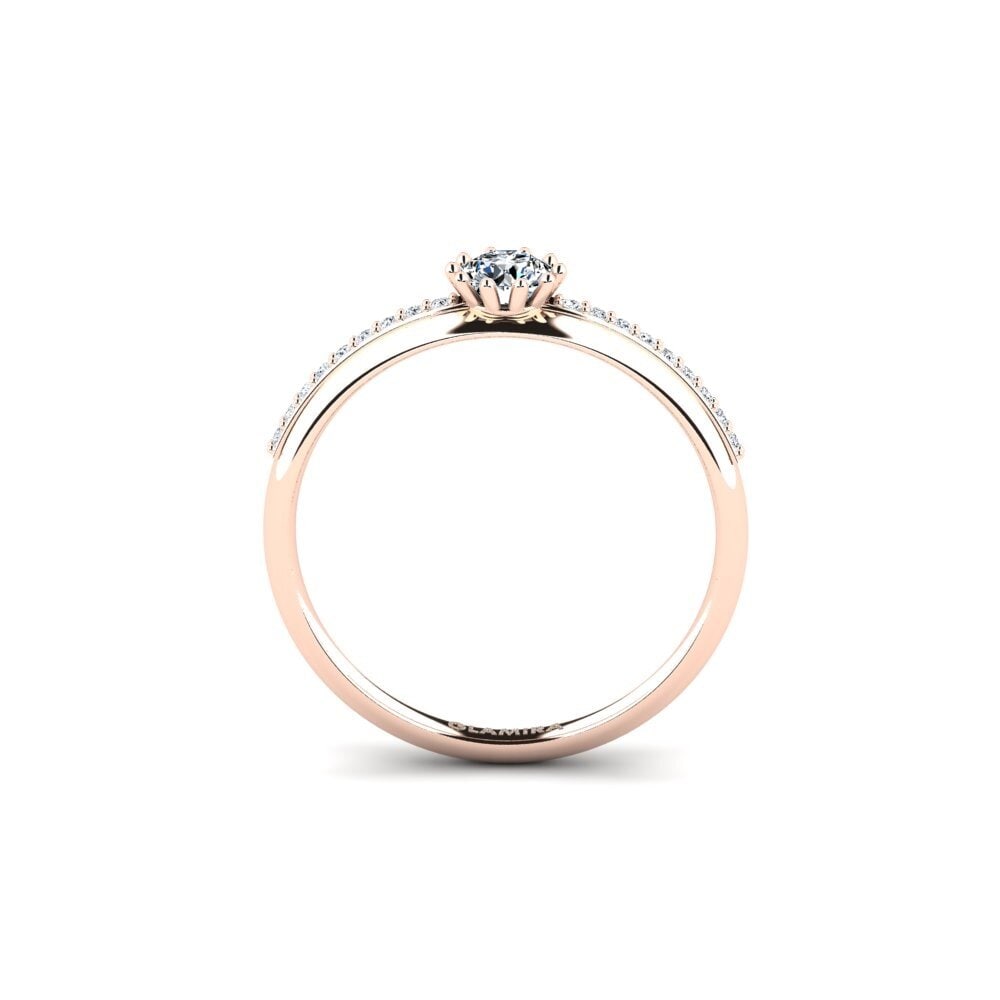 14ct Rose Gold Engagement Ring Shaed